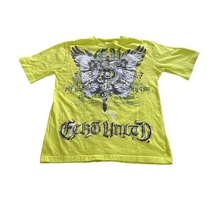 Ecko Unltd. Graphic Logo T-Shirt Men's Size XL, Lime Green